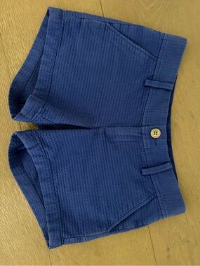 Lilly Pulitzer Callahan  Textured Navy Blue Shorts